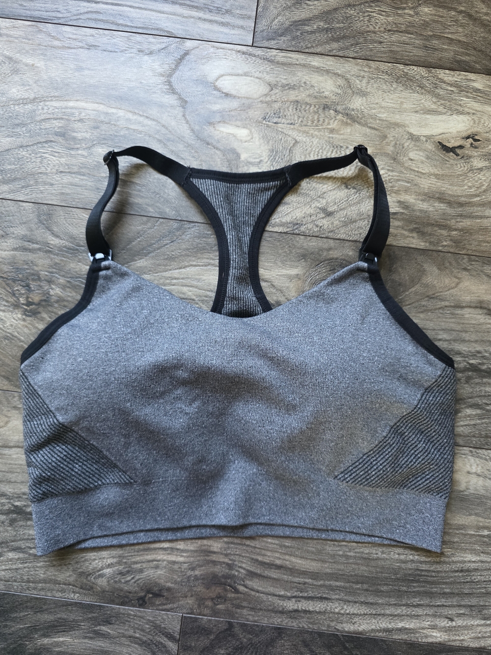 Auden Nursing Lightly Lined Yoga Bra Knit Racerback